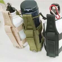 Outdoor Water Bottle Cover - Adjustable Tactical Water Cup Protection Sleeve - Universal Wearable Belt Accessory External Water Cup Bag - Multicolor - View 8