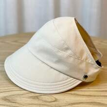 1pc Oversized Breathable Sun Hat, Suitable For Hanging Masks, UV Protection, Quick-Drying Bucket Hat - A - View 11