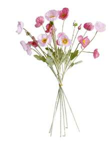 6pcs 60cm Artificial Silk Poppy Flowers - Aesthetic Home Decor For Living Room, Bedroom, Wedding, Party, UV-Resistant Outdoor Garden Tabletop Decoration, All-Season DIY Floral Arrangement - Multicolor - View 7
