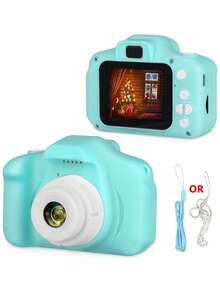 YAIUZGOO 1pc 1080P Digital Camera With 2-Inch Screen, Christmas/Birthday Gift, Cute Portable Camera Toy, Unisex, 150mAh - Mint Green - View 2