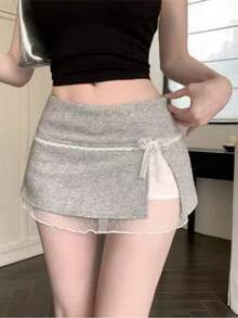 Women Skirts - Grey - View 1