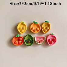 7 Buah Magnet Kulkas Piring Buah Lucu, Stiker Magnet Musim Panas, Magnet Kulkas Kartun Semangka & Stroberi, Cocok Untuk Kamar, Dapur, Dekorasi Rumah - beraneka warna - View 5