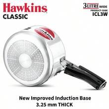 Hawkins Classic Pressure Cooker, Induction Compatible, Inner Locking Lid Cooker, Silver - View 3