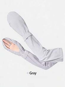 1 Pair Horseshoe-Shaped Ice Silk Gloves, Non-Slip Breathable Thin Full Finger Gloves, Suitable For Men And Women Outdoor Cycling, UV Protection, Ice Silk Arm Sleeves,Festival,Camping - Multicolor - View 13