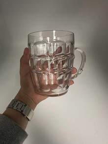 3个带把手的不易碎亚克力啤酒杯 - 大容量防碎啤酒杯，是世界杯观赛派对、酒吧和家庭酒吧的理想之选，经久耐用，适合饮用啤酒、麦芽酒和精酿啤酒。 - 查看 12