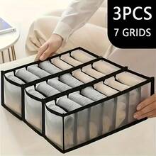 1pc/3pcs Newborn Clothing Storage First Choice! Baby Compartment Storage Box, Baby Intimate Clothing Sorting And Organizing Box, Nursery Drawer-Style Fabric Storage Organizer, Multi-Compartment Design For Easy Access - Multicolor - View 8
