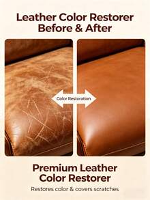 Permanent Leather Recoloring Balm, No Fade, No Rub Off, Long-Lasting Color Restoration For All Leather Items - View 5