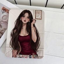 1 件装 Coquette Glam Girl 印花双面平板电脑保护套，带笔槽，兼容 iPad Pro (M5)/ Air (M3)/ 11 英寸 (A16)/ 10.9/10.2/ Air 第五代/Pro 11/第十代/9.7/Air 2/ (第七代)/ (第八代)/ Air 4/5/ Pro 11/ 第十代 10.9 英寸 2022 款智能保护套/ Air 13 (M3 2025)/ Air 11 (M3 2025)/ Air 11 (M3 2025)/ 11 (A16 2025)/ 三星 Galaxy S9/S7/S10+/ 三星 Galaxy Tab S6 Lite 10.27 英寸/ 华为 Matepad - 彩色 - 查看 9