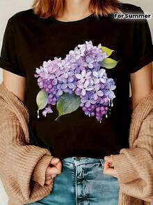 Women T-Shirts - Black - View 7