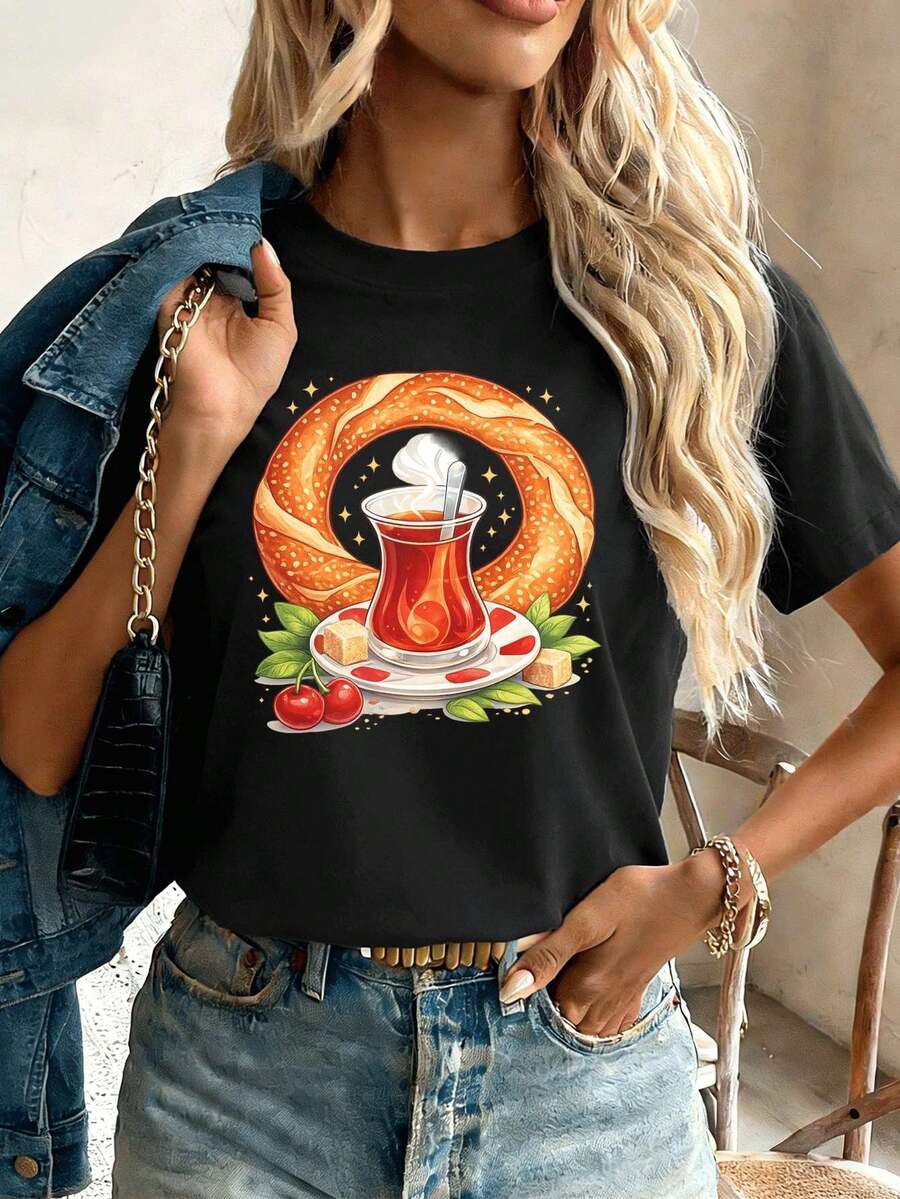 Women T-Shirts - Black - View 1