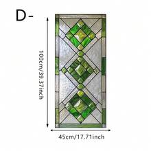 1/4pcs Retro Style Diamond Patterned Electrostatic Frosted Window Film, Reusable UV Protective Privacy Glass Film, Suitable For Offices, Room Decor, And Kitchen Accessories. - Window Stickers - View 13