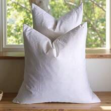 CLSUPER Premium White Goose Down & Down Pillow Insert, 100% Pure Cotton Washable Pillowcase, Ultra Fluffy Soft Breathable Full Cushion Core, Rectangular Decorative Pillow Filler, Suitable For Bed, Sofa, Bench - White - View 17