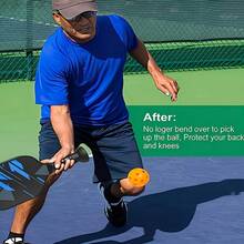 1pc Pickleball Ball Picker, Outdoor Sports Ball Retriever Tool, Ball Grabber, Pickleball Accessory, Convenient Training Aid, Easy Ball Pickup, Suitable For All Paddles, Quick Sports Accessory Collection, For Court Matches And Leisure Games, Beginner And Professional Pickleball Equipment - Multicolor - View 3