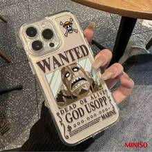 One Piece God Usopp Wanted Poster Clear Phone Case For IPhone 17/17 Pro/17 Pro Max/17 Air/16/15/14/13/12/11/X Series Iphone 17 Pro Max Case Iphone 17 Pro Case Iphone 17 Case The Girlfriend,Ideal Gift For Anime Fans - Clear - View 5