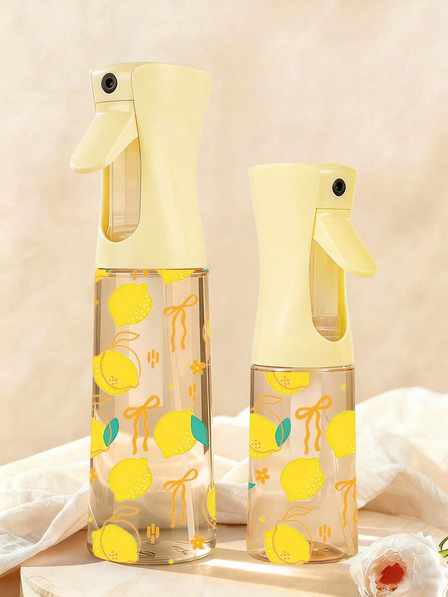 檸檬圖案 PET 旅行噴霧瓶,專業高壓霧化噴霧瓶,200ML/300ml 高壓連續自動真空細霧噴霧器,美髮造型工具,美髮護理產品與配件,旅行必備 - 彩色 - 查看 1