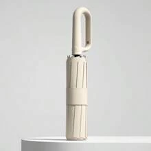 New Fashion Fully Automatic Umbrella With Large Canopy, Thick, Sunshade, Anti-Wind, Hook, Suitable For Sunny And Rainy Days - Multicolor - View 8