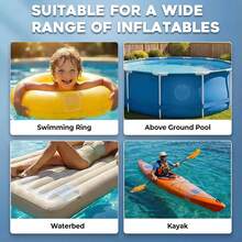 Parche de reparación extra grande para revestimiento de piscina, kit de parche impermeable adhesivo de TPU para piscinas sobre el suelo, piscinas inflables, flotadores de piscina, casas de rebote - Subsidio para reparaciones - Ver 5