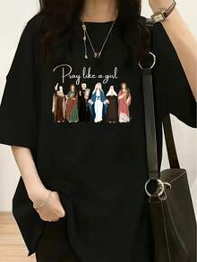 Women T-Shirts - [White] - View 6