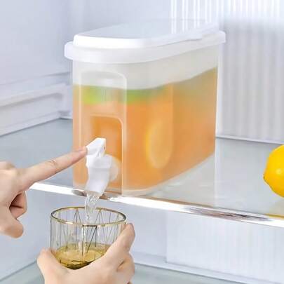 1 bình đựng nước lạnh dung tích lớn 2.90L/102oz có vòi, làm bằng chất liệu PP, thích hợp đựng nước lạnh, nước ép, trà, cà phê đá - Dụng cụ nhà bếp - Bình đựng nước mùa hè