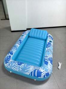 85" X 57" Extra Large Adult Inflatable Pool Float Lounger With Pillow, 4-In-1 Inflatable Sunbathing Raft Floating Bed, Water Inflatable Ball Pool Party Gift - Multicolor - View 16