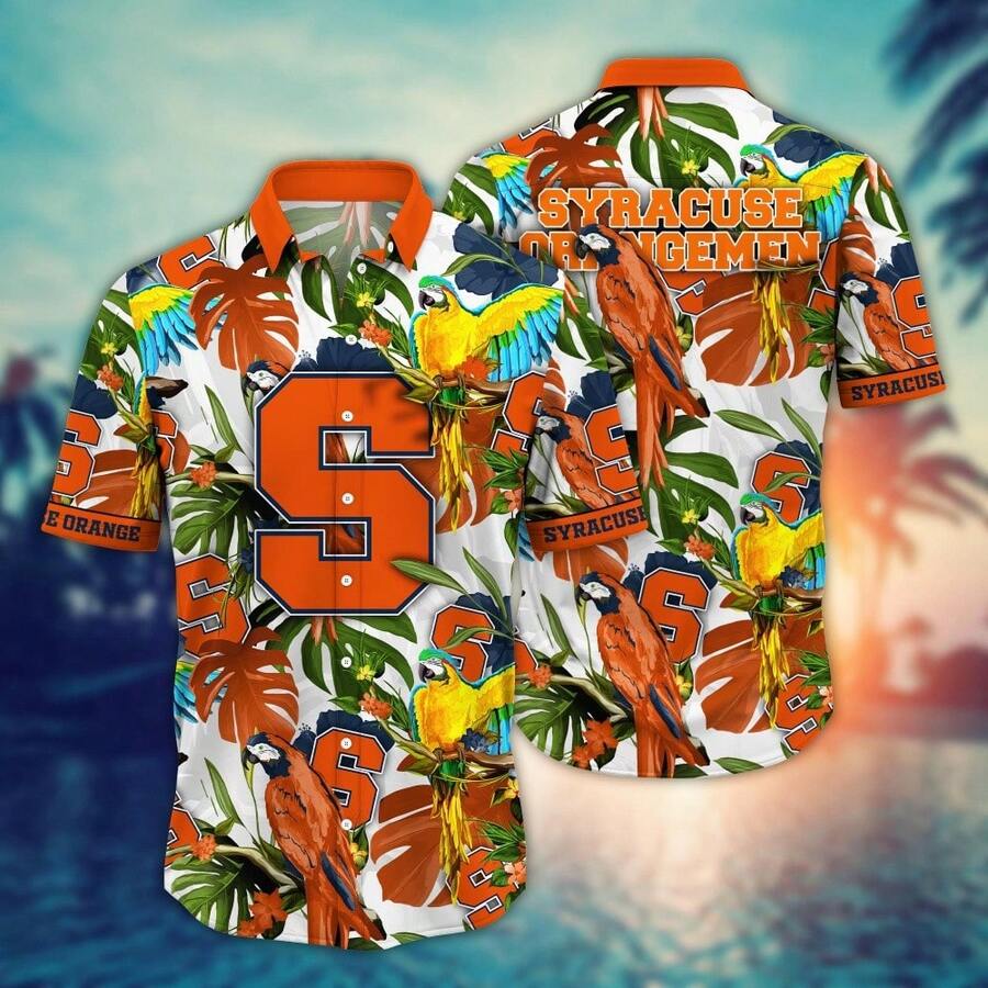 Syracuse Orange  Flower Hawaii Shirt For Fans Ver 1 - Nhiều màu - Xem 1