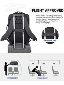 Myco Expandable Men's Business Backpack, Large Capacity Oversized Backpack For Travel, Vacation, Work, School, Casual Daypack - Multicolor - View 7