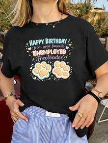 Women T-Shirts - Black - View 1