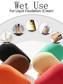 Polygon Makeup Sponges, Ultra Soft, Wet & Dry Use Makeup Puff For Foundation Powder BB Cream, Unscented Polyurethane Material, Multiple Specifications Available - Multicolor - View 10