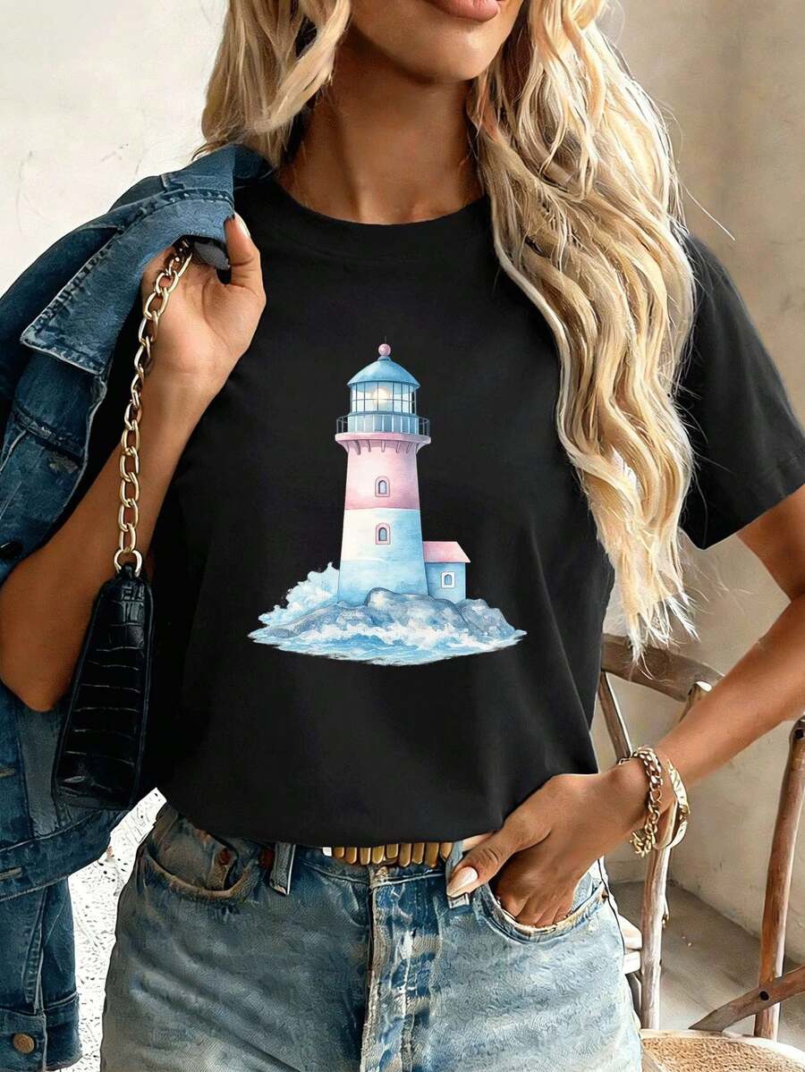 Women T-Shirts - Black - View 1