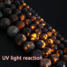 1顆火焰石UV感光變色瑪瑙玉髓石珠 4/6/8/10/12mm DIY珠飾配件 - 火焰石 - 查看 6