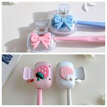 4/1pc Random Color Toothbrush Head Cover Guard, Portable Travel Toothbrush Storage Box, Electric Toothbrush Protective Case, Dust Shield, Compact Organizer, Hygienic Container For Bathroom Organization And Daily Use - Multicolor - View 13