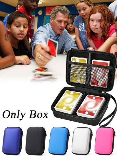 1pc Durable Fabric Card Storage Box, Suitable For Playing Cards, Tarot Cards And Other Card Games, Ideal Gift For Birthday And Home Organization, Zipper Storage Box, Suitable For All Year Round