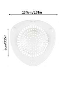 1件/2件裝 白色矽膠浴室排水孔濾髮蓋，浴缸排水孔保護蓋，適用於淋浴房/浴缸排水孔、浴室、廚房與洗臉盆，附吸盤可收集頭髮並防止堵塞 - 彩色 - 查看 11