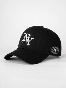 1pc Embroidered Gothic Letter NY Baseball Cap, Adjustable Outdoor Sun Protection Casual Hat Suitable For Spring/Autumn Travel Beach Vacation, Unisex Y2K Style Cap,Festival,Holiday - Baseball Cap - View 21