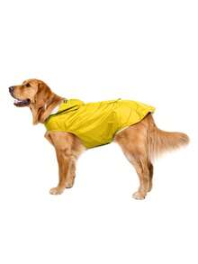 Imperméable pour chien Zellar Brand, léger et respirant, 100 % imperméable, avec capuche, convient aux chiens de taille moyenne à grande, et comporte un col et des bandes réfléchissantes de sécurité. - imperméable pour chien - Voir 2