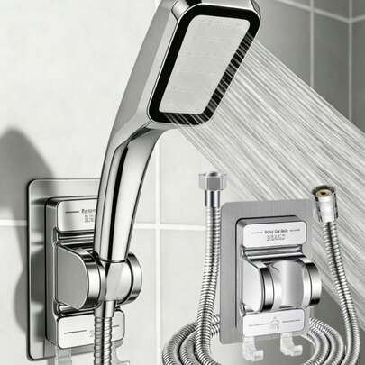 Bộ 3 món: Vòi sen vuông áp lực cao 300 lỗ. Vòi sen cầm tay tiết kiệm nước lưu lượng cao này có 300 lỗ phun nước được thiết kế chính xác, mang đến trải nghiệm tắm vòi sen áp lực cao chất lượng cao đồng thời tiết kiệm nước.