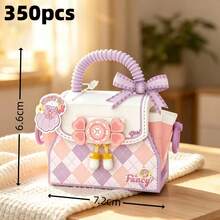 360pcs/350pcs/330pcs/340pcs Cute Micro Particle Mini Bag Building Blocks Series, Openable Movable 3D Bag Blocks, High Playability/Creative Stress Relief Handmade Assembly Toy, Adult Building Block Toy Set, Birthday/Holiday Fashion Gift - Multicolor - View 15