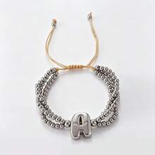 1 chiếc vòng tay đồng bện nhiều lớp sang trọng phong cách Bohemian Ocean, khắc 26 chữ cái theo yêu cầu, phù hợp cho hẹn hò hàng ngày, ngày Valentine, tiệc tùng, ngày lễ, kỳ nghỉ hè ở bãi biển, có thể điều chỉnh kích thước. - Vòng đeo tay - Xem 20