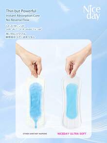 Niceday Ultra Soft Panty Liners, 155mm Daily Use, 20pcs/Pack, Super Thin Underwear Pads, Breathable For Intimate Area, Menstrual Pads, Fast Absorption - Ultra Soft 155mm (20pcs/1 Pack) - View 6