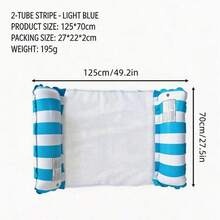 Inflatable Floating Lounge Chair, Foldable Inflatable Water Hammock, Floating Bed, Water Toys, Inflatable Toys, Summer Essential, Inflatable Floating Raft - Multicolor - View 9
