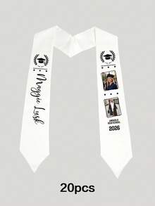 Customized Graduation Sash, Personalized Graduation Made Of Custom Ribbon, Completed Personalized Design In 2026, For Graduation Gown - Can Customize Text, 2026 Graduation Honor Gown, Photos And Names On Ribbon,Gift For Friends, Family, And Graduates - Multicolor - View 26