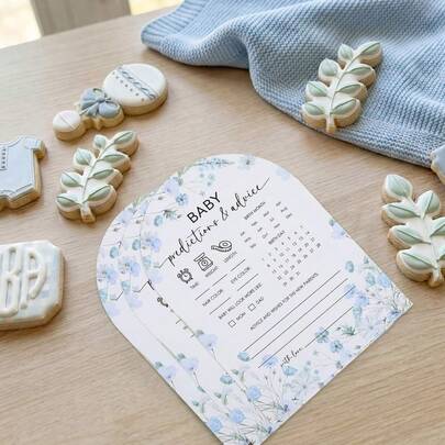 Bộ 20/30/50 thẻ dự đoán và lời khuyên về em bé, thẻ gợi ý trò chơi tiệc mừng em bé hình bán nguyệt họa tiết hoa màu xanh dương, thiết kế hoa nhẹ nhàng, phù hợp cho các bậc cha mẹ mới, tiết lộ giới tính và chúc mừng, trò chơi chúc phúc cho em bé, trò chơi ngày dự sinh, trò chơi giải trí theo chủ đề tiệc mừng em bé, phù hợp cho cả bé trai và bé gái.