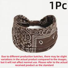 1Pc/2/3Pcs Vintage Paisley Pattern Headband, Women's Colorful Headscarf, Sports Sweatband, Yoga Hair Accessory, Bohemian Style Women's Scarf - Multicolor - View 17