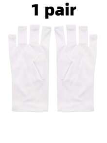 UV美甲凝胶手套：专业凝胶美甲UV防护手套，有效防护UVA和UVB辐射，适用于凝胶美甲灯，露指UV手套，保护双手免受紫外线伤害。UV防护美甲手套，UV凝胶防护手套，露指美甲工具，LED美甲灯烘干机，辐射防护，美甲用品，美甲工具，美甲艺术工具，返校季，美甲，美甲工具，美甲贴纸工具 - 彩色 - 查看 10