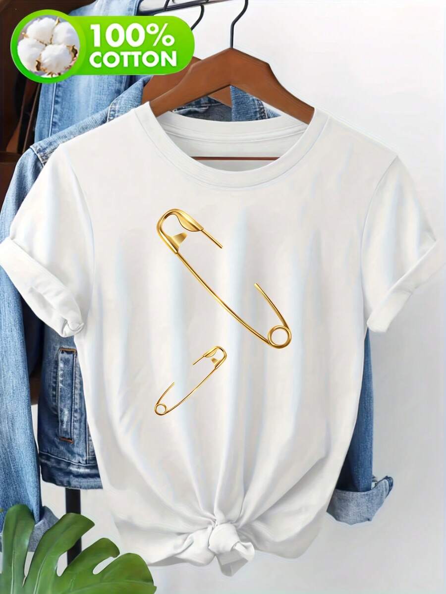 Women T-Shirts - [White] - View 1