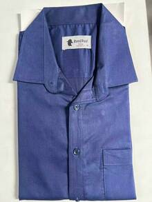 Comfortable Long-Sleeved Business Shirt - Dark Blue - View 2