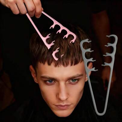 Black Styling Comb, Thick Texture Comb, Wide-Tooth Comb To Add Volume, Best Hairstyling Tool, Volume Booster, Bangs Trimming Accessory (Unisex)