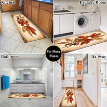 1 buah Keset Lantai Dapur Motif Daun, Keset Drainase Poliester, Cocok Untuk Dapur, Ruang Tamu, Pintu Masuk, Balkon, Dekorasi Rumah, Anti-Selip, Kedai Kopi, Bar, Liburan, Pesta, Kamar Tidur, Keset Hewan Peliharaan, Dekorasi Kamar Mandi, Dekorasi Ruangan - MultiWarna - View 7