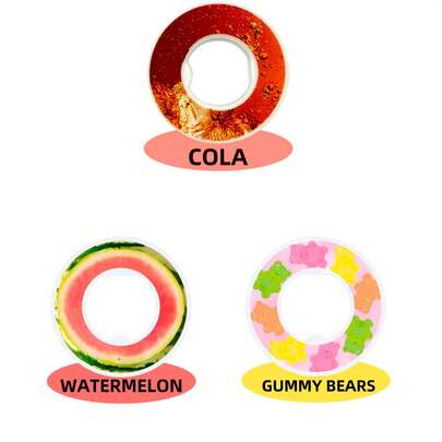 3/5pcs Flavor Pods For Water Bottle, Round Shape Fruit Fragrance Rings For Water Bottle Flavor Pods Creative Water Cup Scented Pods For Outdoor Sports