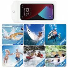 10入透明防水手機袋 通用夏季游泳手機殼 適用於 6.8/7.2吋 高靈敏觸控 防水防塵防震防漏 保護套附掛繩 適用於游泳潛水衝浪海灘池塘戶外水上運動夏季度假旅行日常使用 - A - 查看 6